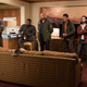 Some of the “loonys,” played by Boyd Holbrook, Trevante Rhodes, Keegan-Michael Key, Thomas Jane, and Augusto Aguilera.